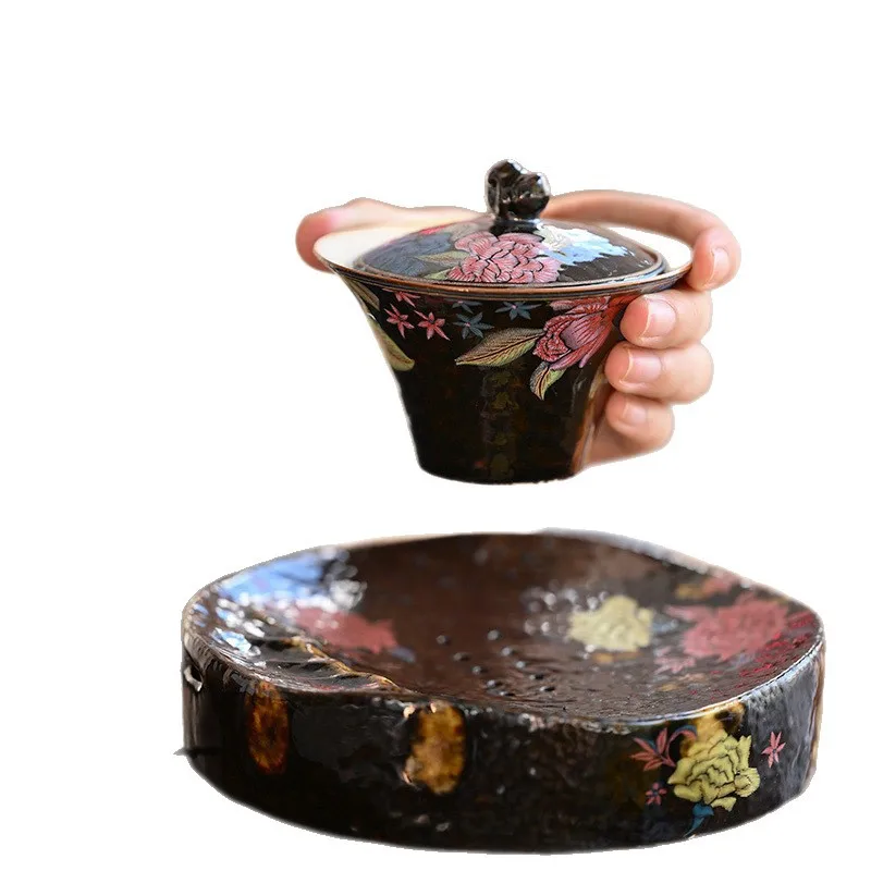 CX handmade women's high-end cover bowl kung fu tea set high-end retro gift
CX handmade women's high-end cover bowl kung fu tea set high-end retro gift