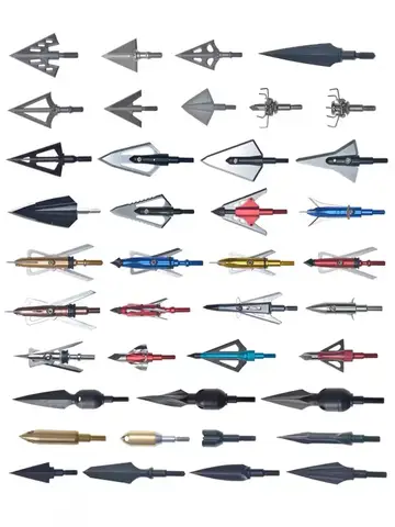 Punta del punto di freccia 100 grani 125 grani 150 punte di freccia da caccia a punta larga da pesca freccette campo bersaglio tiro con l'arco accessori