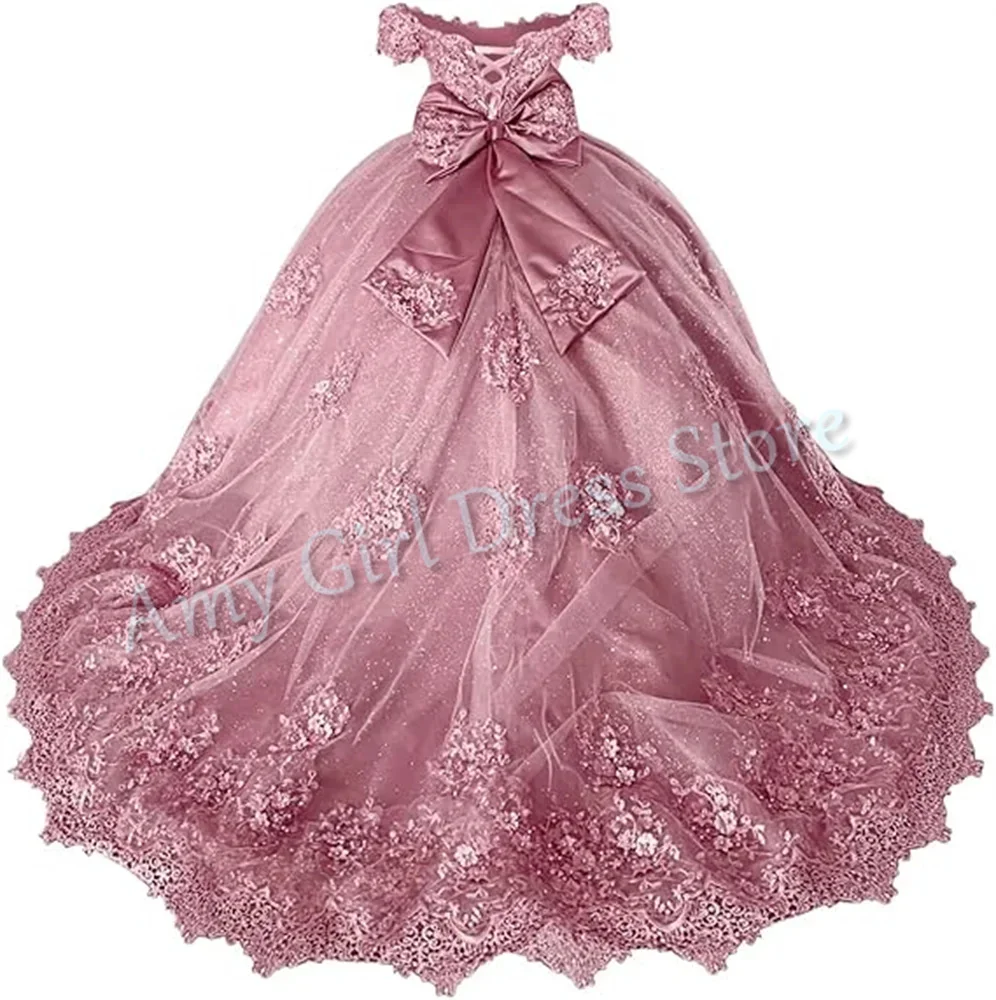 Customized Flower Girl Dress For Wedding Quality Appliques Floor Length With Bow Princess Birthday Party Formal Occasion Gown
Customized Flower Girl Dress For Wedding Quality Appliques Floor Length With Bow Princess Birthday Party Formal Occasion Gown