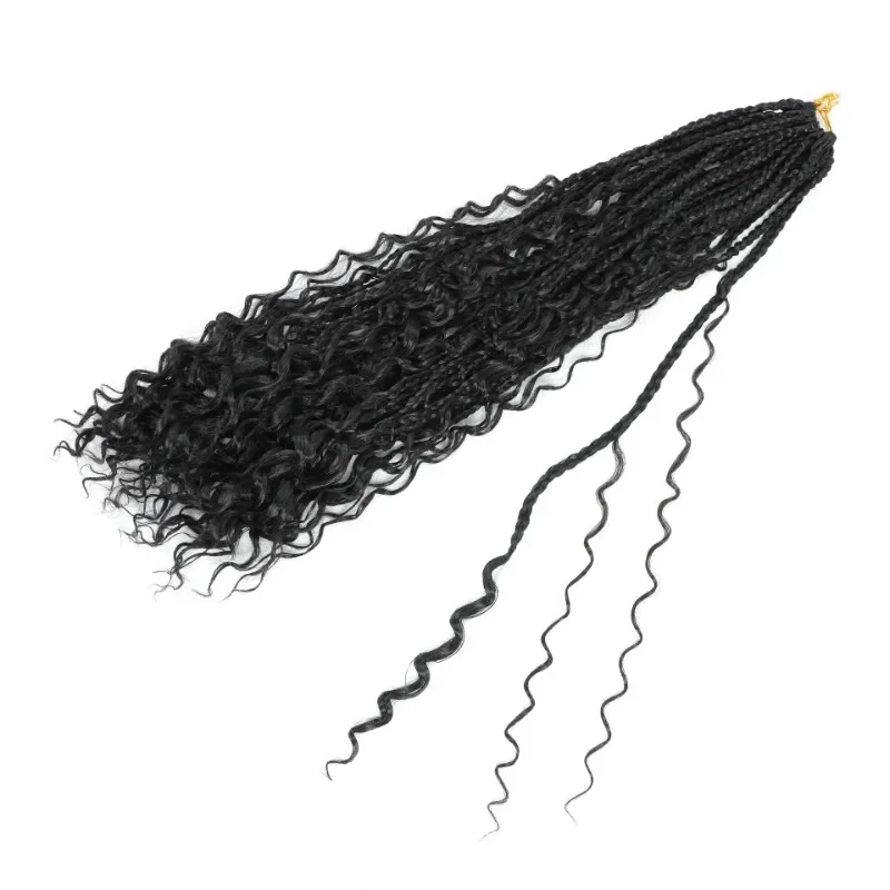 European and American three-strand braid flying child chemical fiber crochet wig braid 10-22Inch
European and American three-strand braid flying child chemical fiber crochet wig braid 10-22Inch