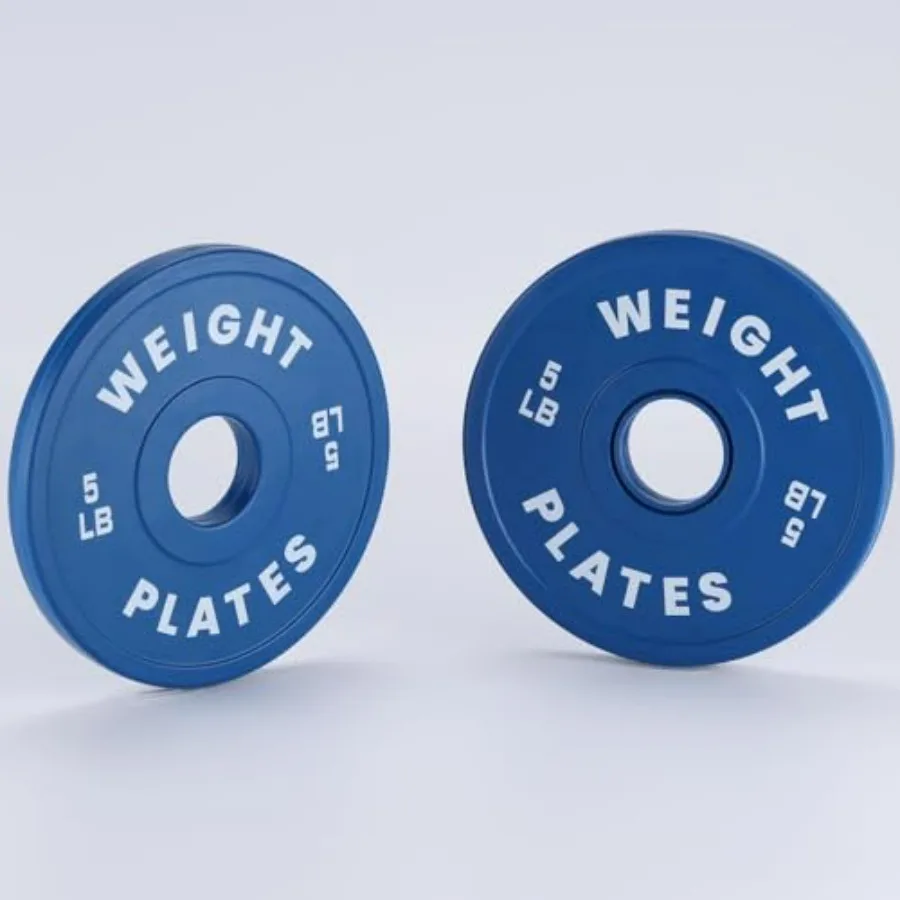2-Inch Opening Rubber-Coated Fractional Wght Plates Set - 5LB Pair Durable Steel Core Change Plates for Strength Training
2-Inch Opening Rubber-Coated Fractional Wght Plates Set - 5LB Pair Durable Steel Core Change Plates for Strength Training