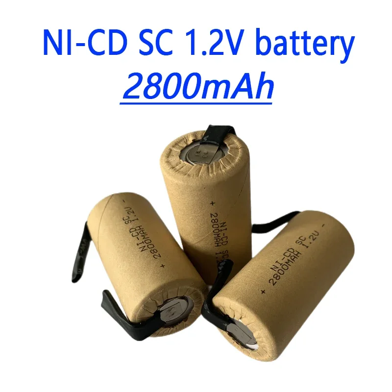SC Batteries 1.2V 2800mah Ni-Cd Rechargeable Battey With Tab Power Tool NiCd SUBC Cells
SC Batteries 1.2V 2800mah Ni-Cd Rechargeable Battey With Tab Power Tool NiCd SUBC Cells
