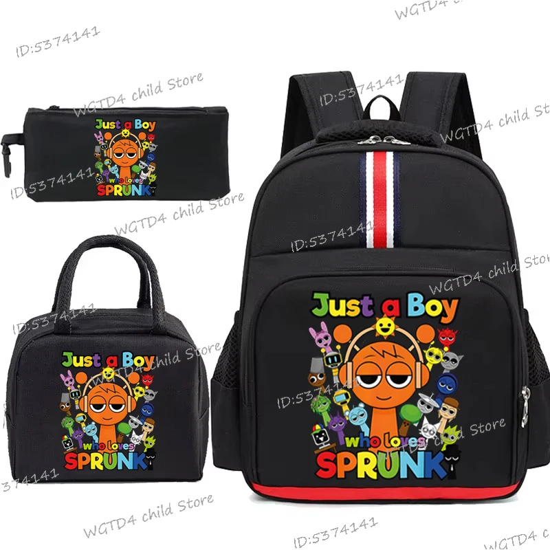 Multi-function Boys Schoolbag Sprunki Game Pattern Zipper Bookbag 3pcs/Set Just A Boy Who Loves Sprunki Cartoon Kids Backpack
Multi-function Boys Schoolbag Sprunki Game Pattern Zipper Bookbag 3pcs/Set Just A Boy Who Loves Sprunki Cartoon Kids Backpack