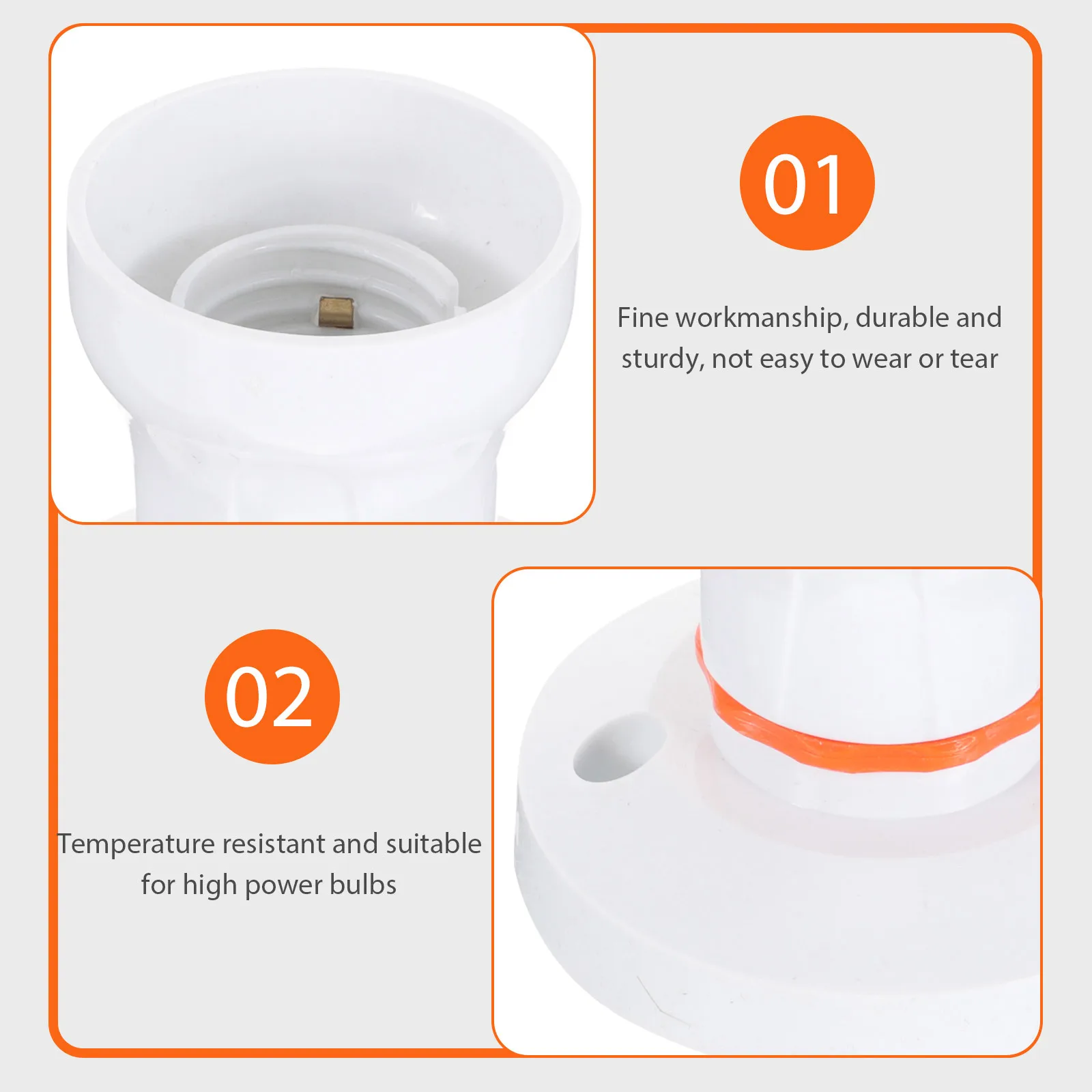 CAXUSD 2Pcs Lamp Holder Outdoor Receptacle Metal Light Bulb Base Multi Outlet Table Lamp Parts
CAXUSD 2Pcs Lamp Holder Outdoor Receptacle Metal Light Bulb Base Multi Outlet Table Lamp Parts