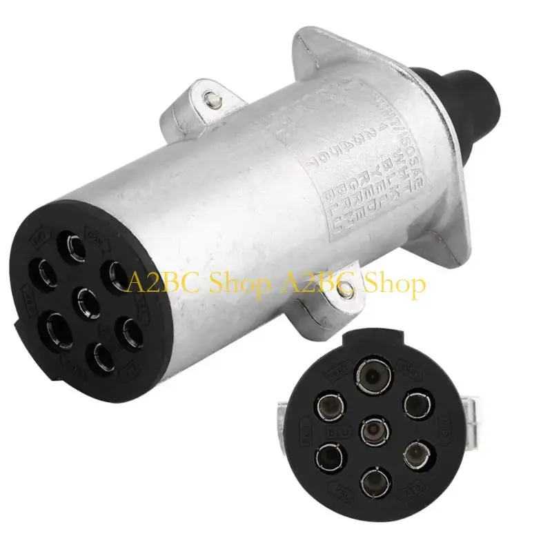A2BC High Grade Aluminum 24V 7 Pin Electrical Socket Overload Security Vehicle Adapter for Outdoor Vehicle & Trailer
A2BC High Grade Aluminum 24V 7 Pin Electrical Socket Overload Security Vehicle Adapter for Outdoor Vehicle & Trailer