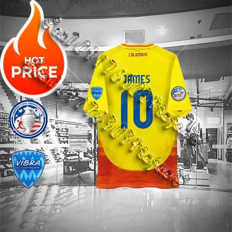 Популярные футбольные майки Колумбии Copa America, домашние болельщики Players Edition, быстросохнущая футболка Luis Borre James Cordoba
Популярные футбольные майки Колумбии Copa America, домашние болельщики Players Edition, быстросохнущая футболка Luis Borre James Cordoba