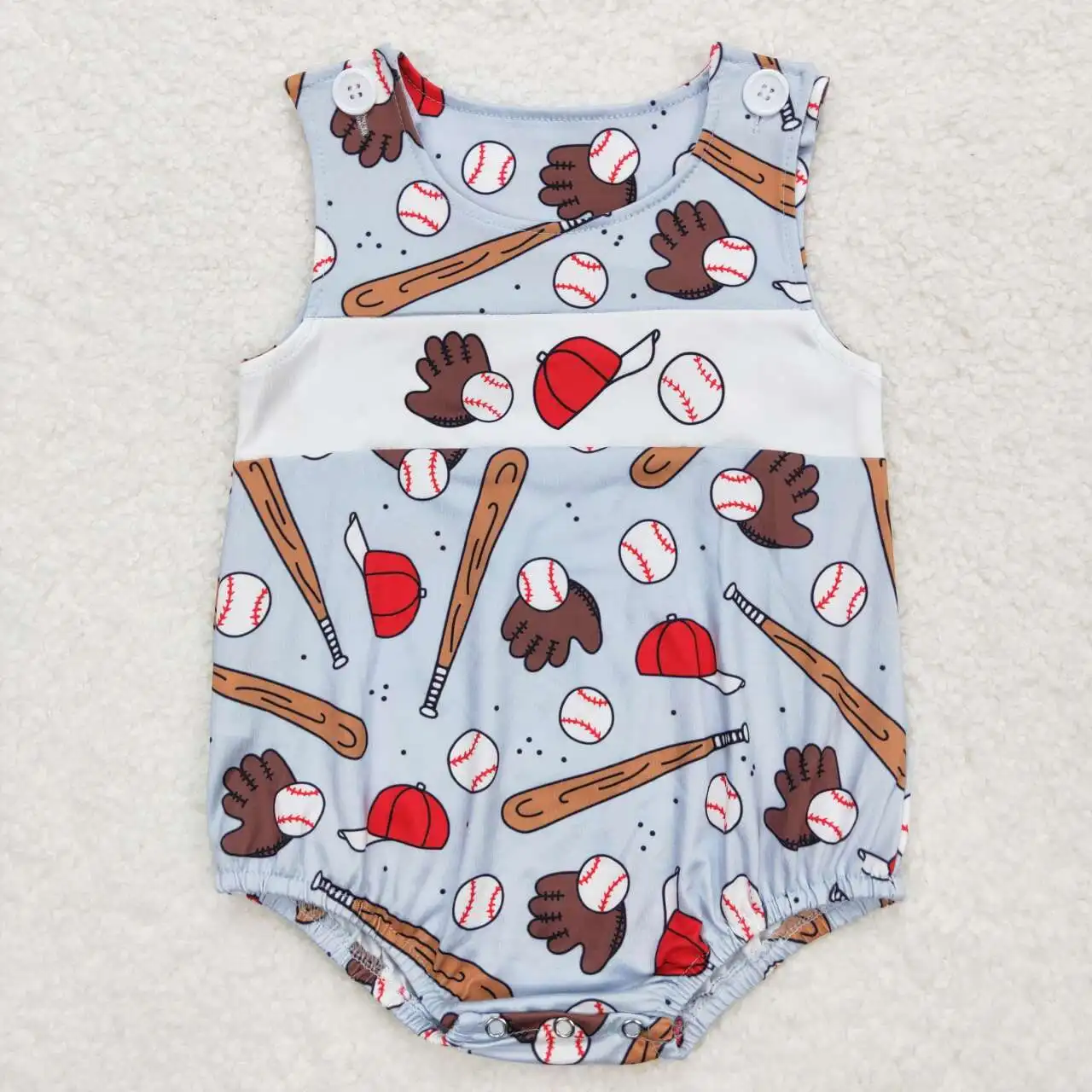 SR1235 Baby Boys Summer Toddler Clothes Short Sleeve Baseball Print Kids Boutique Romper
SR1235 Baby Boys Summer Toddler Clothes Short Sleeve Baseball Print Kids Boutique Romper