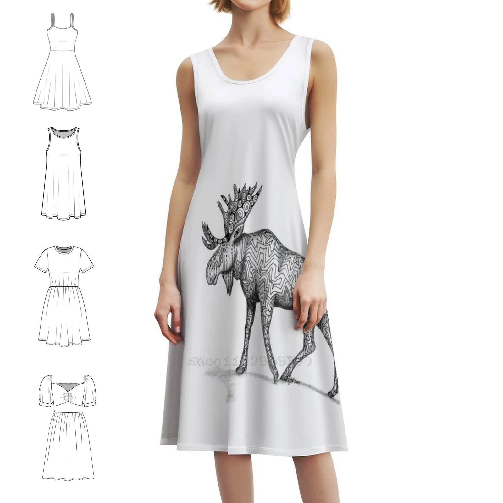 Лось Дизайн Большой Zentangle Узор Богемное Платье Без Рукавов Многопринт Пляжное Вечернее Платье Для Отдыха Животное Лось Zentangle
Лось Дизайн Большой Zentangle Узор Богемное Платье Без Рукавов Многопринт Пляжное Вечернее Платье Для Отдыха Животное Лось Zentangle