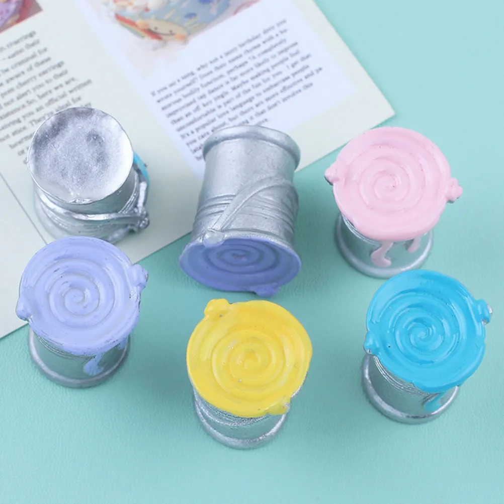 8Pcs Mini Paint Bucket Simulation Paint Pot Models for Mini House Layout Decorative Props Micro Landscape Adornments
8Pcs Mini Paint Bucket Simulation Paint Pot Models for Mini House Layout Decorative Props Micro Landscape Adornments
