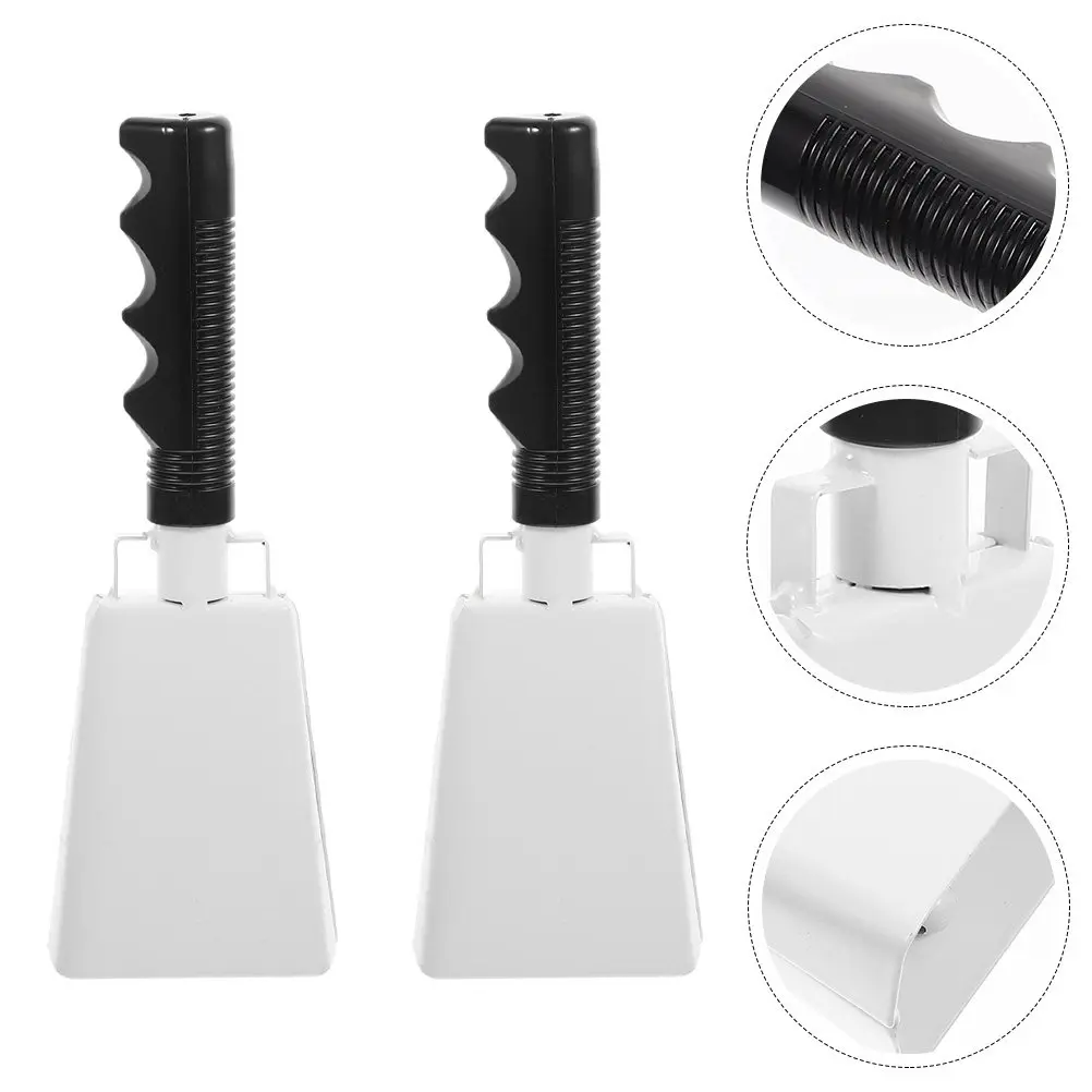 2Pcs Performance Cowbell Handled Metal ABS Musical Instrument Educational Percussion Shaking Rhythm Music Accessory
2Pcs Performance Cowbell Handled Metal ABS Musical Instrument Educational Percussion Shaking Rhythm Music Accessory