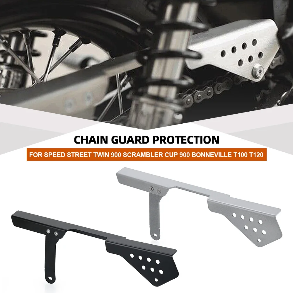 For Speed Street Twin 900 Scrambler Cup 900 Bonneville T100 T120 Motorcycle Chain Cover Rear Sprocket Chain Belt Guard Aluminum
For Speed Street Twin 900 Scrambler Cup 900 Bonneville T100 T120 Motorcycle Chain Cover Rear Sprocket Chain Belt Guard Aluminum