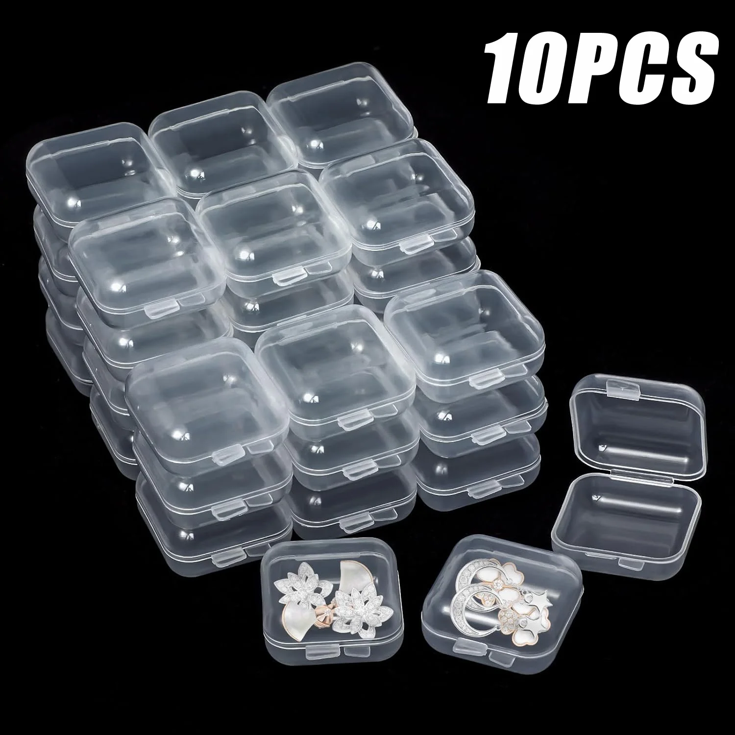 3-10Pcs/Lot Mini Square Storage Box Transparent Plastic Flip Cover Small Case Pill Jewels Dustproof Storage Pack Boxes Wholesale
3-10Pcs/Lot Mini Square Storage Box Transparent Plastic Flip Cover Small Case Pill Jewels Dustproof Storage Pack Boxes Wholesale