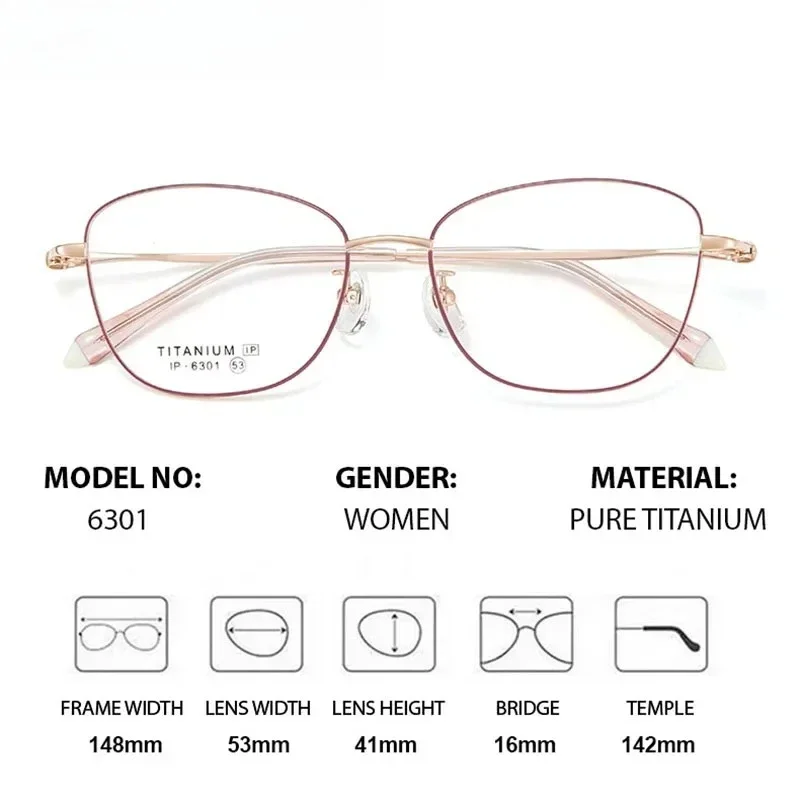 XUKAOptics Frame Transition Photochromic Prescription Glasses Design Pure Titanium IP Digital Multifocal Lens Fashion Lady
XUKAOptics Frame Transition Photochromic Prescription Glasses Design Pure Titanium IP Digital Multifocal Lens Fashion Lady