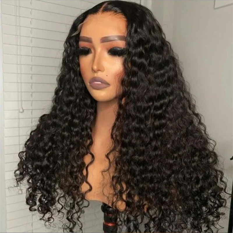 26Inch Soft Long Glueless Natural Black Kinky Curly Lace Front Wig For Women With Baby Hair Synthetic Preplucked Daily
26Inch Soft Long Glueless Natural Black Kinky Curly Lace Front Wig For Women With Baby Hair Synthetic Preplucked Daily
