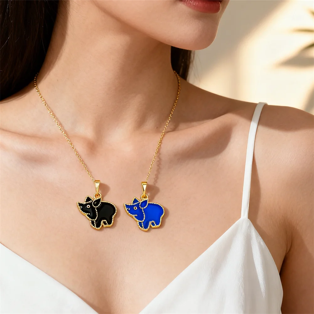 4Pcs Pendants Brass Enamel Pig Charms Cubic Zirconia for DIY Jewelry Necklace Bracelet Animal Fashion Accessories for Women Men
4Pcs Pendants Brass Enamel Pig Charms Cubic Zirconia for DIY Jewelry Necklace Bracelet Animal Fashion Accessories for Women Men