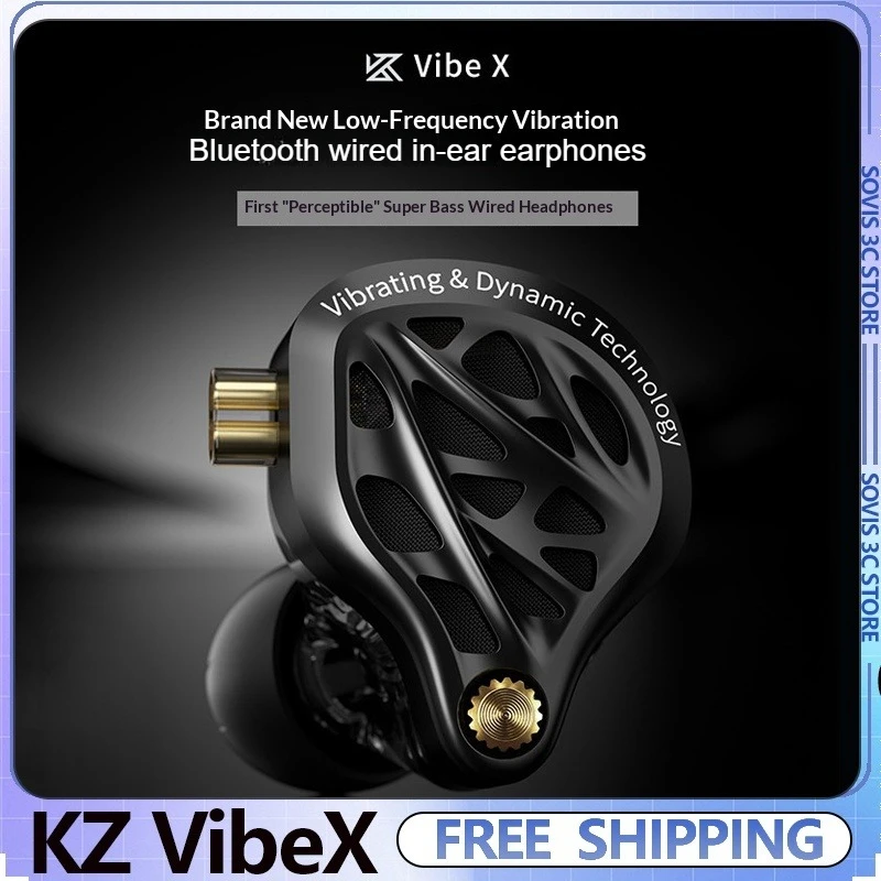 KZ VibeX Wired Hi-Fi Earphones High-Quality Sound Vibration Feedback Games/Music In-ear headphones
KZ VibeX Wired Hi-Fi Earphones High-Quality Sound Vibration Feedback Games/Music In-ear headphones
