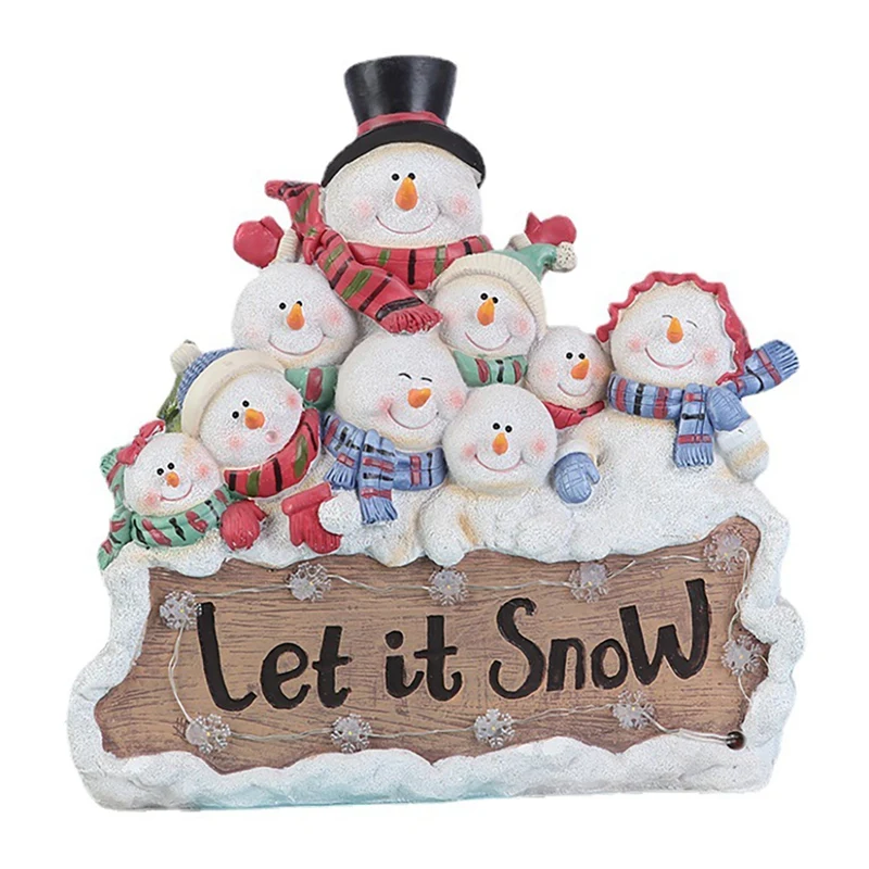 1Pcs Merry Christmas Snowman LED Holiday Light Home Lighted Snowman Christmas Table Ornaments
1Pcs Merry Christmas Snowman LED Holiday Light Home Lighted Snowman Christmas Table Ornaments
