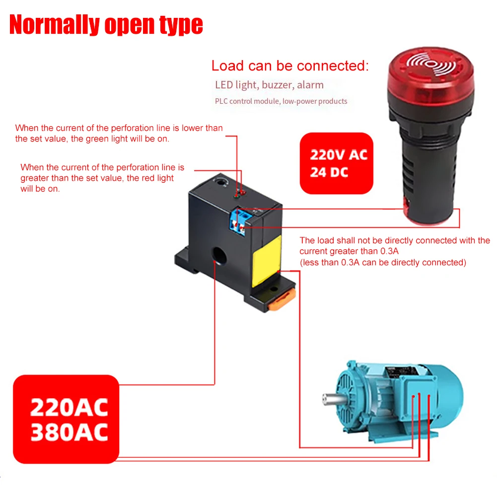 Switching Induction Relay 0.2-30A AC Current Sensing Switch Self-Powered Sensing Switch Induction RelayM3050/M3056 Test Meters
Switching Induction Relay 0.2-30A AC Current Sensing Switch Self-Powered Sensing Switch Induction RelayM3050/M3056 Test Meters