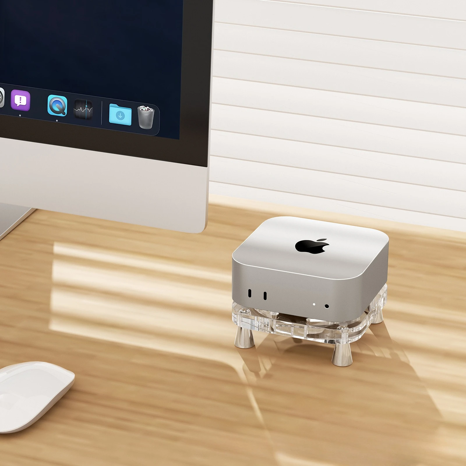 Premium Clear Acrylic Stand for Mac Mini M4, Ventilated Cooling Base with Dustproof Design
Premium Clear Acrylic Stand for Mac Mini M4, Ventilated Cooling Base with Dustproof Design