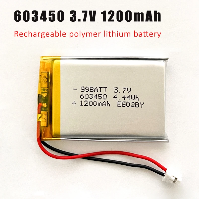 603450 Li Po Battery 3.7V 1200mAh Lithium Li lon Polymer Rechargeable Batteries For Bluetooth Headsets MP3 Laptop GPS navigator
603450 Li Po Battery 3.7V 1200mAh Lithium Li lon Polymer Rechargeable Batteries For Bluetooth Headsets MP3 Laptop GPS navigator