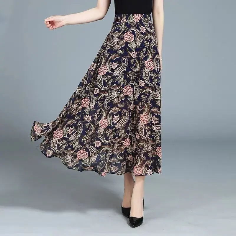 Chiffon Midi Skirts for Women Floral Y2k Vintage Harajuku Stylish Premium High Quality 2025 Trend Summer Cheap V Woman Skirt
Chiffon Midi Skirts for Women Floral Y2k Vintage Harajuku Stylish Premium High Quality 2025 Trend Summer Cheap V Woman Skirt