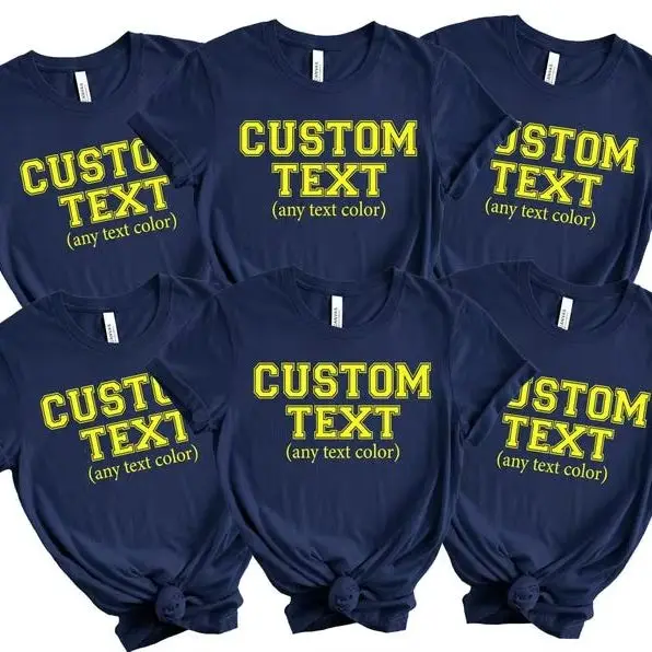 Custom Team Logo Text Number Sports T-Shirt Women Short Sleeve Loose Cotton Shirts Personalized Your Unique Name Sport Daily Tee
Custom Team Logo Text Number Sports T-Shirt Women Short Sleeve Loose Cotton Shirts Personalized Your Unique Name Sport Daily Tee
