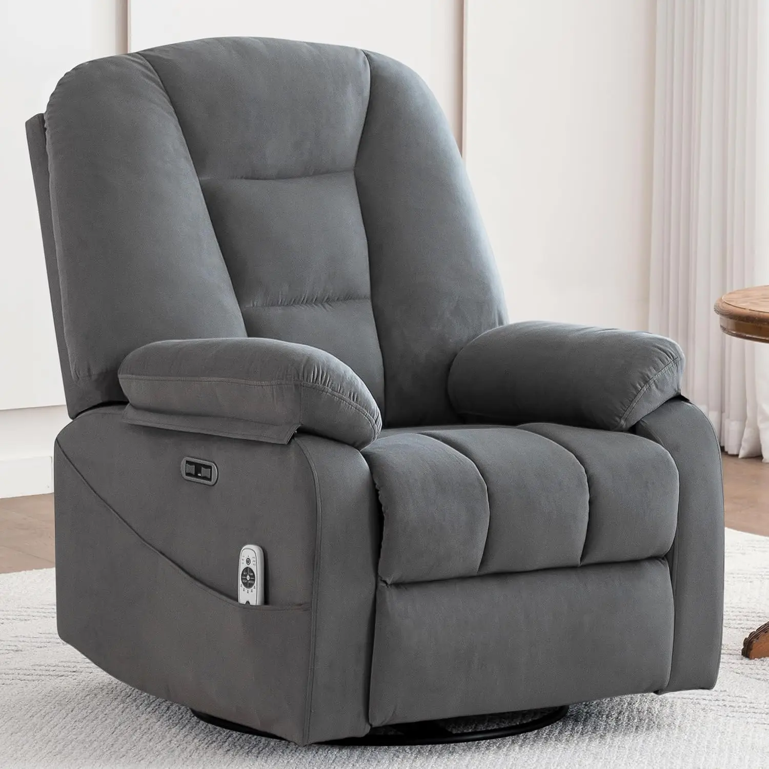 Power Swivel Rocker Recliner with Massage and Heat, USB and Type-C Port, Infinite Position, Electric Glider Rocking Chairs Livin
Power Swivel Rocker Recliner with Massage and Heat, USB and Type-C Port, Infinite Position, Electric Glider Rocking Chairs Livin