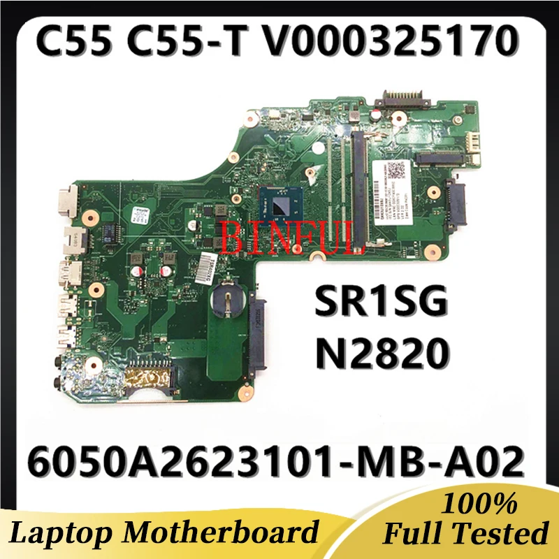 Материнская плата для ноутбука Toshiba C55 C50 C55A C55-A V000325170 с процессором N2820 6050A2623101 DB10BM 6050A2623101-MB-A02, работает хорошо
Материнская плата для ноутбука Toshiba C55 C50 C55A C55-A V000325170 с процессором N2820 6050A2623101 DB10BM 6050A2623101-MB-A02, работает хорошо