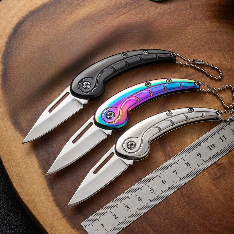 Portable Mini Folding Knife, Stainless Steel Blade, Keychain Accessories, Travel Camping Tools, Holiday Gifts
Portable Mini Folding Knife, Stainless Steel Blade, Keychain Accessories, Travel Camping Tools, Holiday Gifts