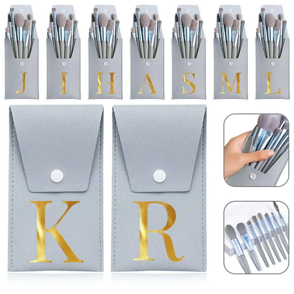 8Pcs Makeup Brush Kit Women Durable Cosmetic Brush Case Foundation Brush Eye Portable Beauty Tool Initial Name 26 Letter Pattern
8Pcs Makeup Brush Kit Women Durable Cosmetic Brush Case Foundation Brush Eye Portable Beauty Tool Initial Name 26 Letter Pattern
