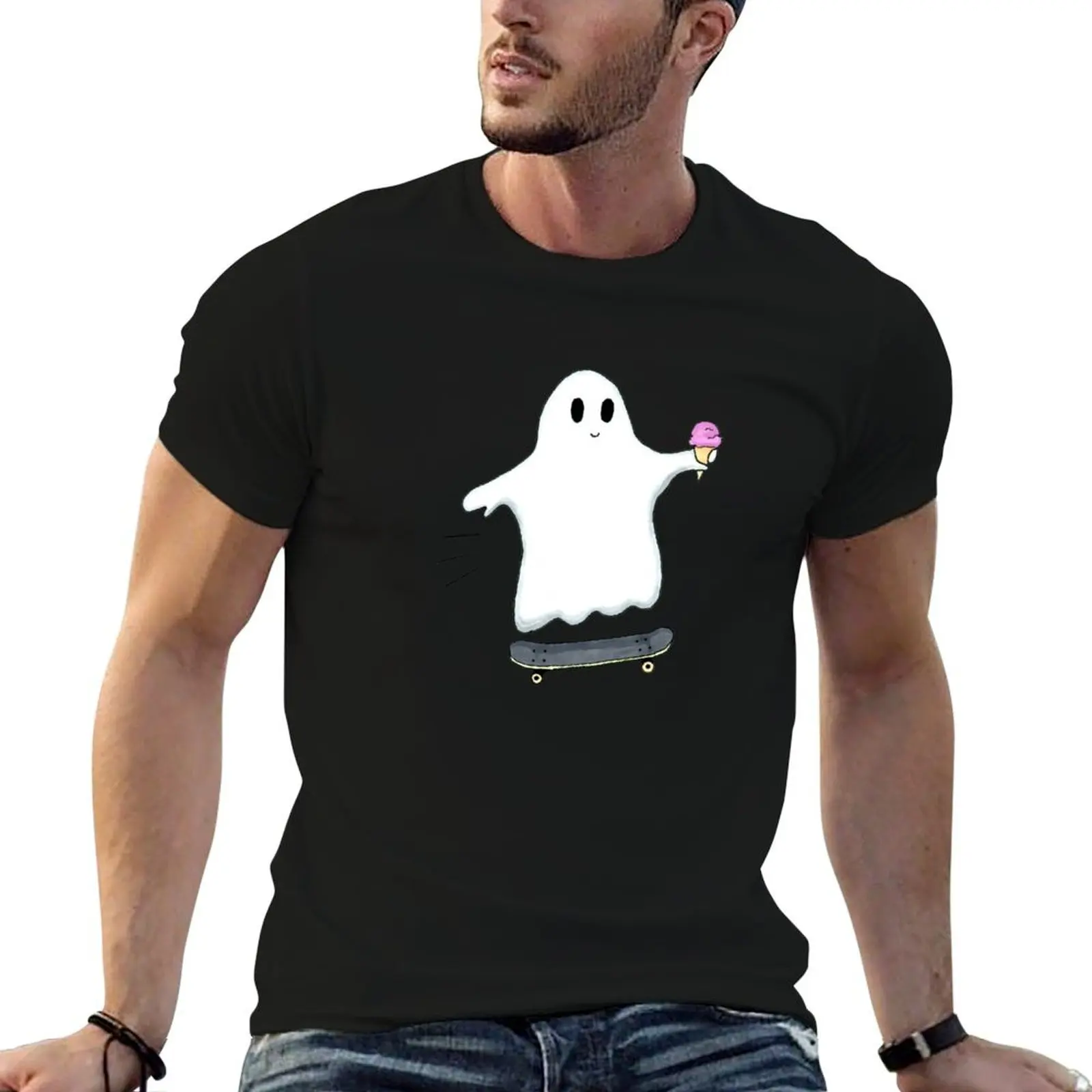 Ghost on a skateboard T-Shirt shirts graphic tees kawaii clothes vintage clothes valentines boutique clothes Men's t-shirts
Ghost on a skateboard T-Shirt shirts graphic tees kawaii clothes vintage clothes valentines boutique clothes Men's t-shirts