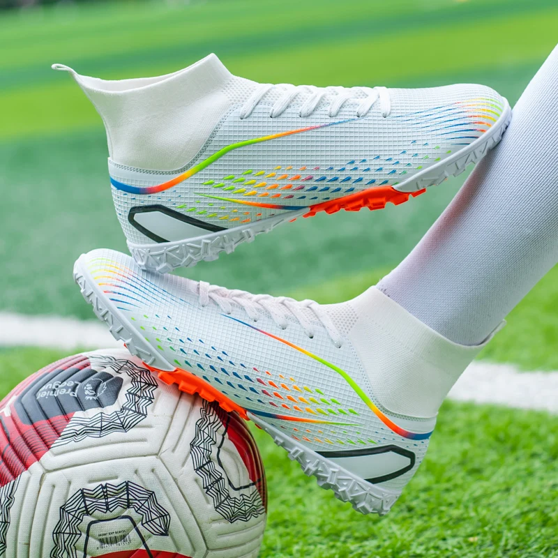 LiXingMing мужские футбольные бутсы белые подростковые искусственные луги прочные высокие топы нескользящие футбольные кроссовки для тренировок на открытом воздухе
LiXingMing мужские футбольные бутсы белые подростковые искусственные луги прочные высокие топы нескользящие футбольные кроссовки для тренировок на открытом воздухе