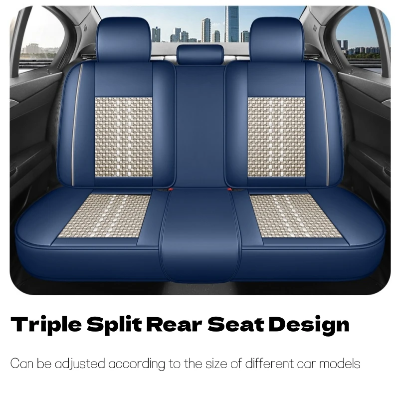 Luxurious and Comfortable All-Season Ice Silk Universal Car Seat Cover for the Rear Seat, Cool and Breathable in Summer, Not Stuffy, Three-Piece Split Design for Easy Installation, Suitable for Most Car Rear Seats Such as Sedans/Suvs/Pickups, Car Interior
Luxurious and Comfortable All-Season Ice Silk Universal Car Seat Cover for the Rear Seat, Cool and Breathable in Summer, Not Stuffy, Three-Piece Split Design for Easy Installation, Suitable for Most Car Rear Seats Such as Sedans/Suvs/Pickups, Car Interior
