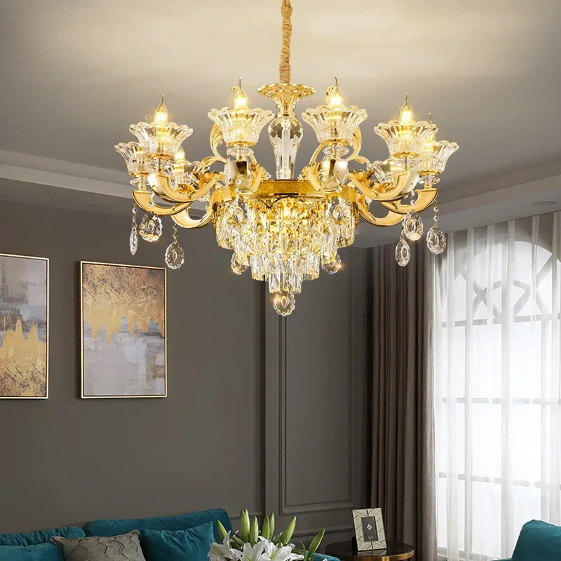 Living room lamp simple modern atmosphere high-end 2024 new European crystal bedroom hall dining room dining room chandelier
Living room lamp simple modern atmosphere high-end 2024 new European crystal bedroom hall dining room dining room chandelier