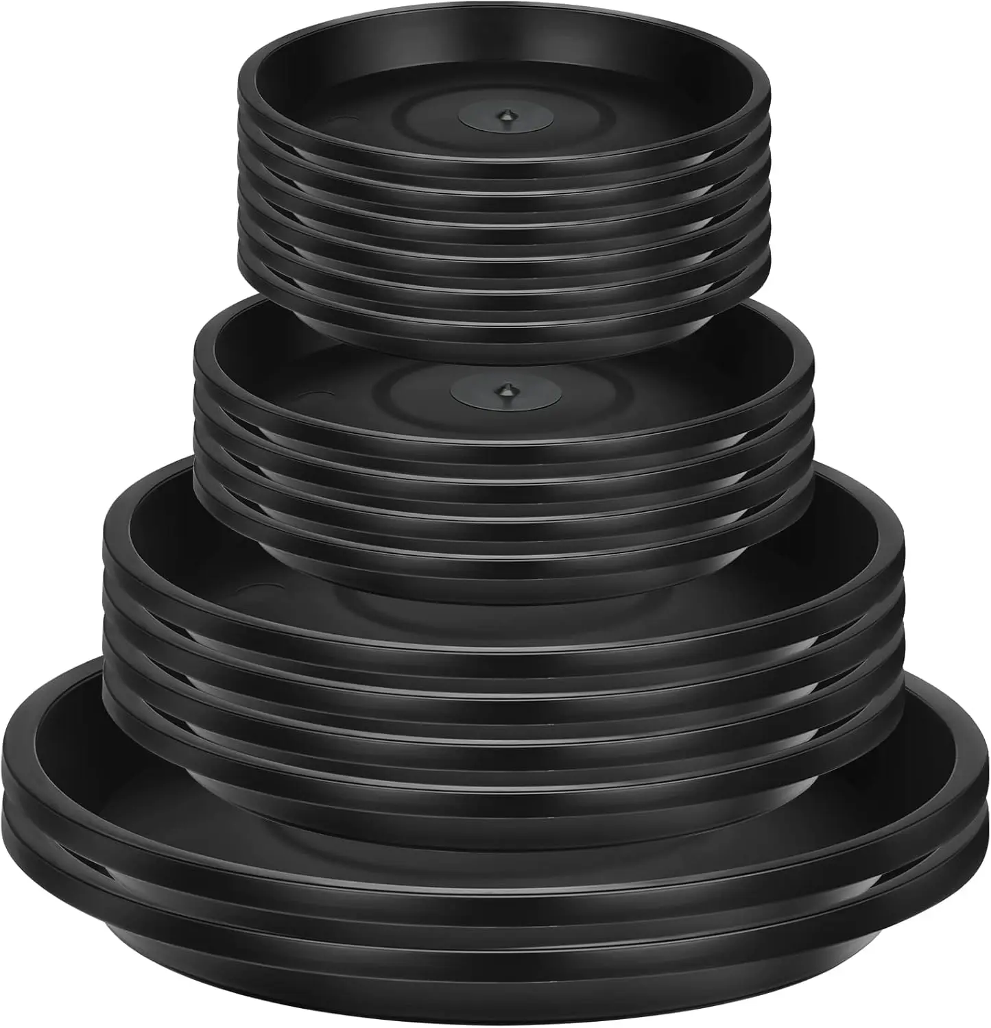 16 Pack Black Plastic Plant Saucers, Round Water Drip Trays for Potted Flowers Indoor Outdoor Garden, 4-10 Inch
16 Pack Black Plastic Plant Saucers, Round Water Drip Trays for Potted Flowers Indoor Outdoor Garden, 4-10 Inch