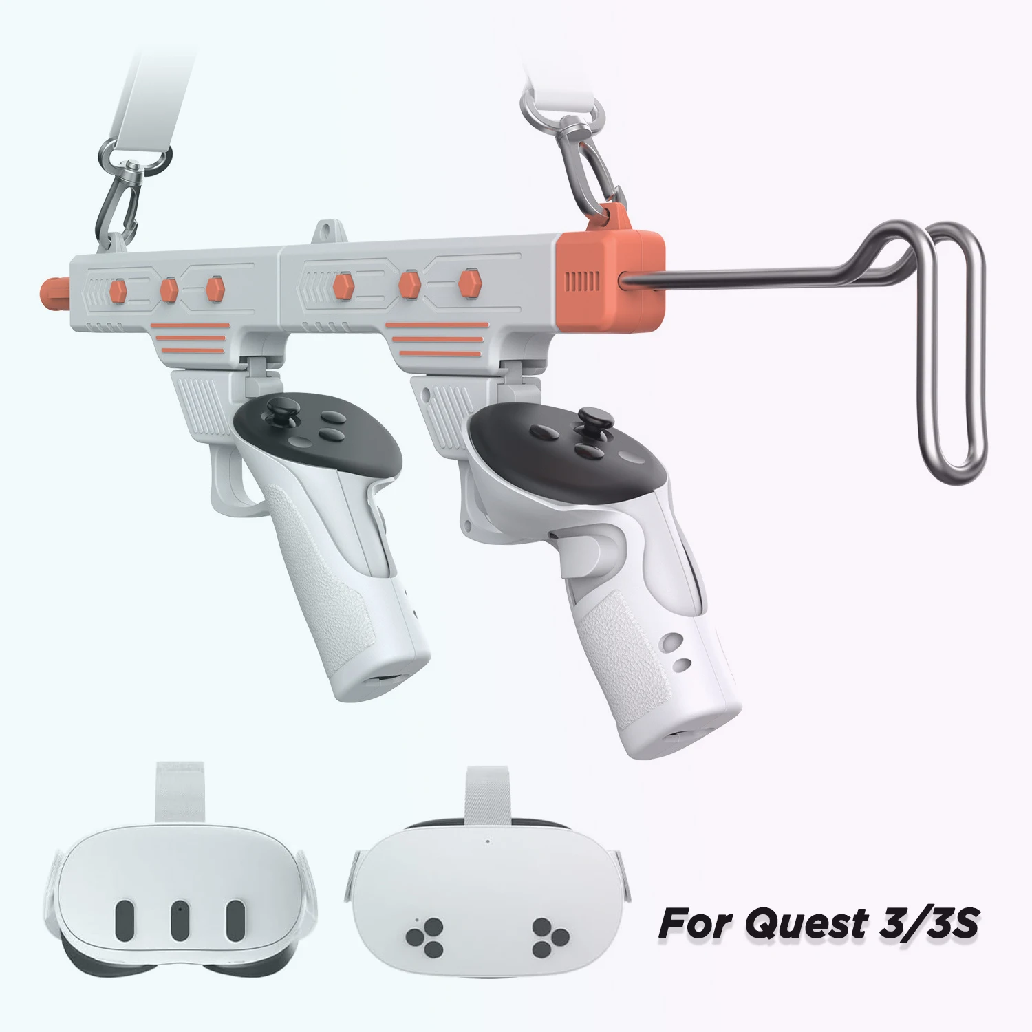 Upgraded VR Accessories Shooting Game Rifle Gun Stock For Meta Quest 3 & 3S Controller Handles Gift For Christmas/Birthday etc.
Upgraded VR Accessories Shooting Game Rifle Gun Stock For Meta Quest 3 & 3S Controller Handles Gift For Christmas/Birthday etc.