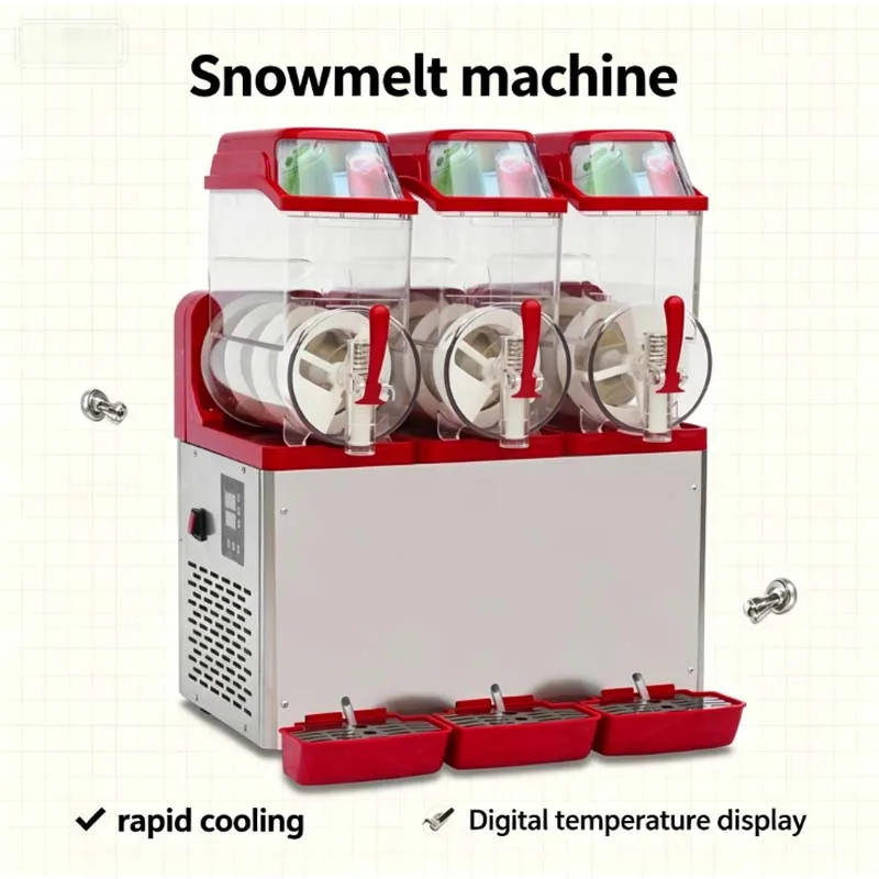 12L*3 Slush Machine Commercial Snow Melting Machine One Two Three Cylinder Fully Automatic Sludge Machine
12L*3 Slush Machine Commercial Snow Melting Machine One Two Three Cylinder Fully Automatic Sludge Machine