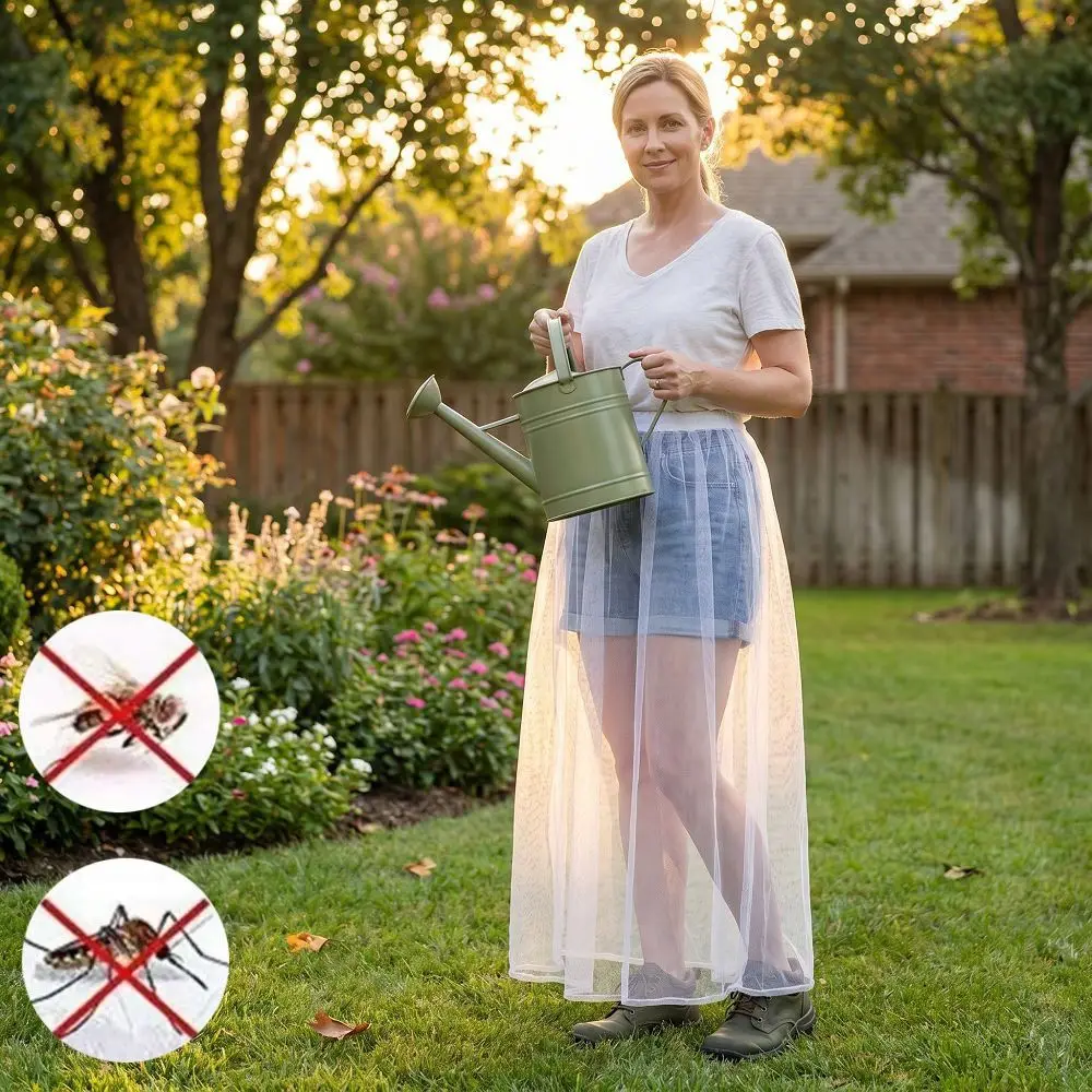 Bee Repellent Women's Net Dress White Elastic Waist Mosquito Repellent Skirt Breathable Anti-Bug Net Women's Half Skirt
Bee Repellent Women's Net Dress White Elastic Waist Mosquito Repellent Skirt Breathable Anti-Bug Net Women's Half Skirt