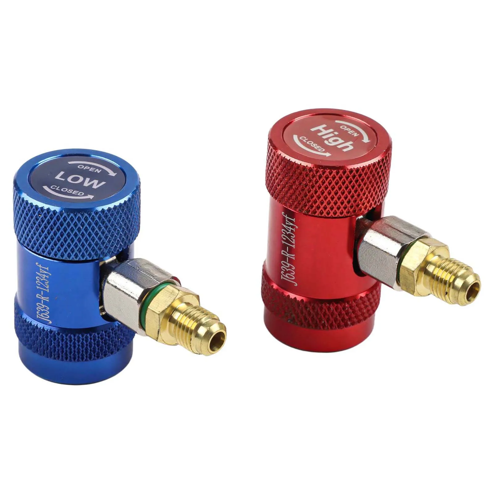 Tech For HVAC Quick Couplers Set for R1234yf Charging Hoses with Valve Core Remover and Leak Resistant O Ring Seals
Tech For HVAC Quick Couplers Set for R1234yf Charging Hoses with Valve Core Remover and Leak Resistant O Ring Seals