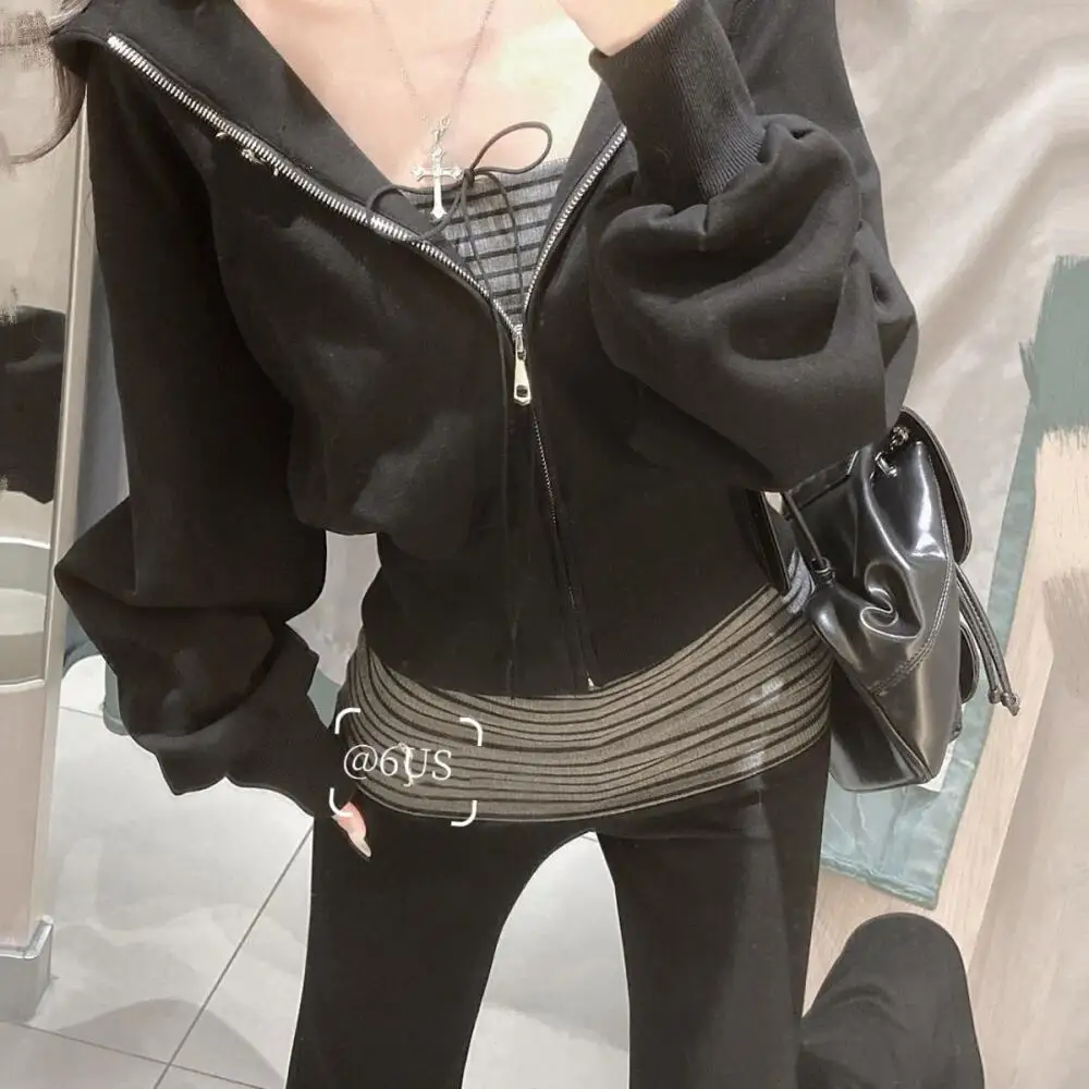 Fashion Female Clothing Women Zipper Jacket Long Sleeve Sweatshirt Trousers Set Girls Hooded Sweater Spring Autumn Casual Suit
Fashion Female Clothing Women Zipper Jacket Long Sleeve Sweatshirt Trousers Set Girls Hooded Sweater Spring Autumn Casual Suit