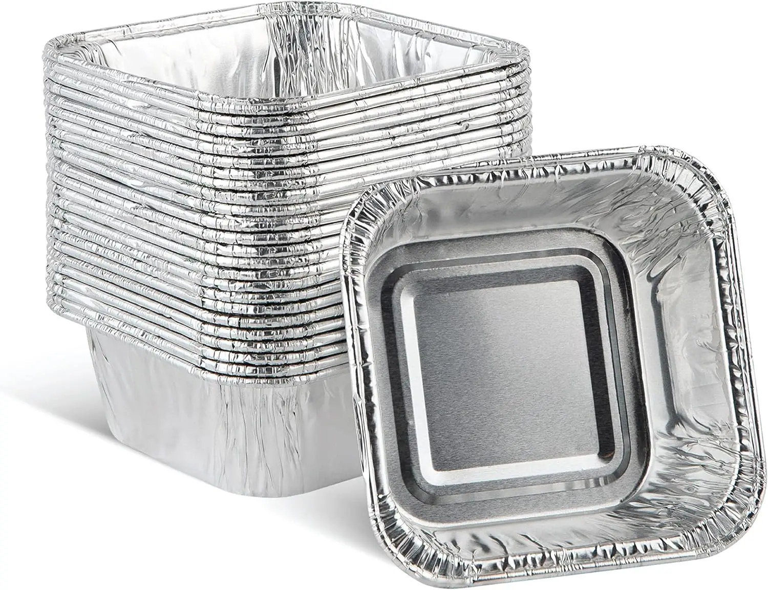 Disposable Mini Square Aluminum Foil Baking Pans 3x3x2 Inch for Cakes Brownies Bread Meatloaf Lasagna Pack of 25
Disposable Mini Square Aluminum Foil Baking Pans 3x3x2 Inch for Cakes Brownies Bread Meatloaf Lasagna Pack of 25