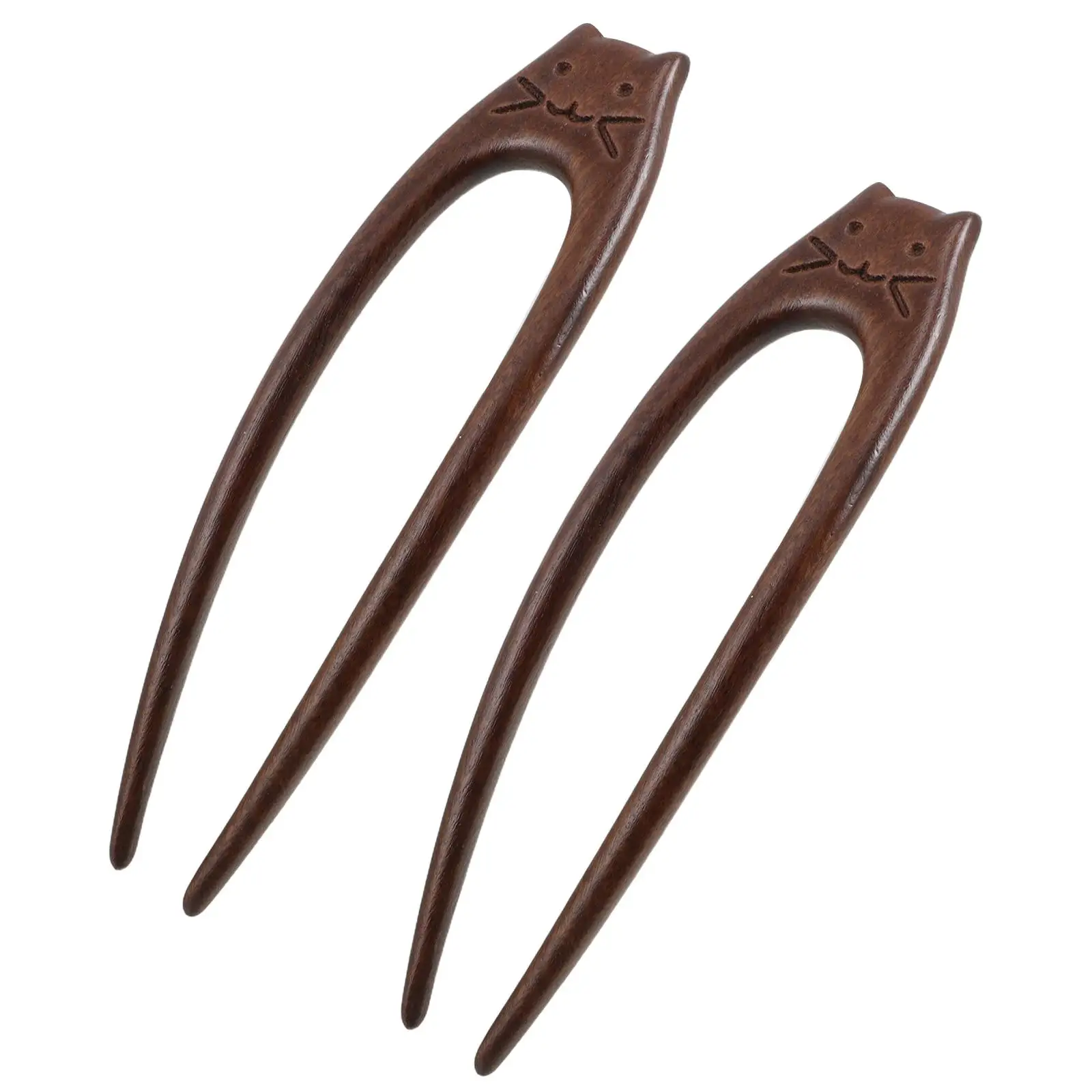 2 Pcs Sandalwood Hairpin Vintage Wooden Sticks for Buns Kitten Clip New Style Durable Smooth Cat Face Design Wedding Party
2 Pcs Sandalwood Hairpin Vintage Wooden Sticks for Buns Kitten Clip New Style Durable Smooth Cat Face Design Wedding Party