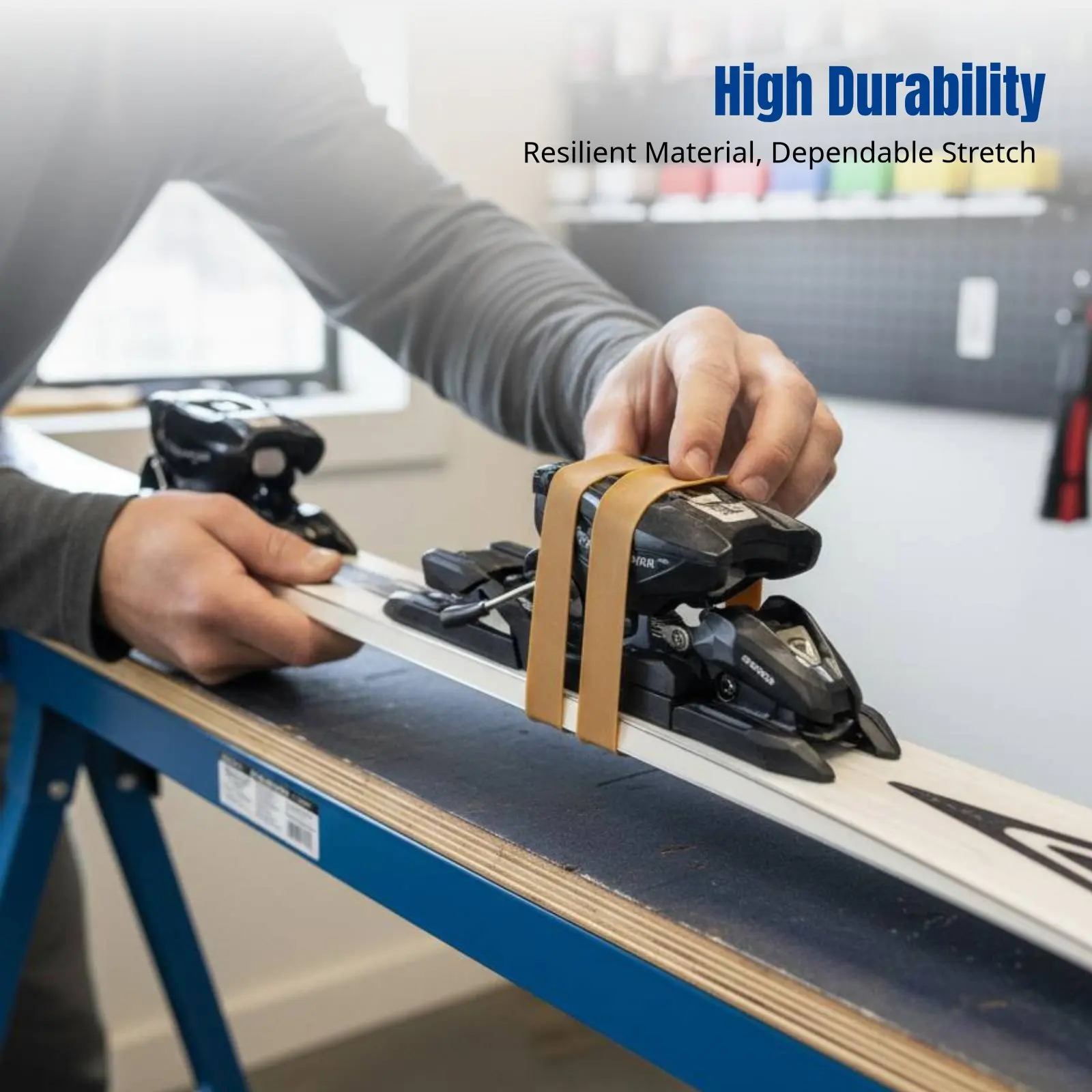 Ski Board Strap, Thickened Wide Durable Fixing Detacher, Waxing Elastic Maintenance Tool
Ski Board Strap, Thickened Wide Durable Fixing Detacher, Waxing Elastic Maintenance Tool