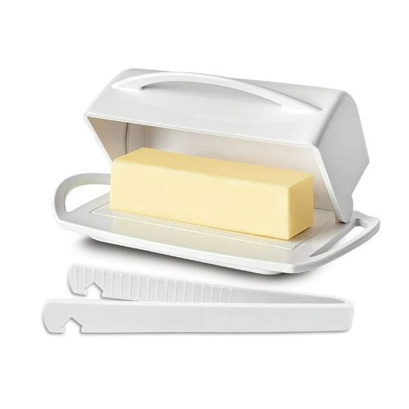 Butter Dish & Toaster Tongs, White
Butter Dish & Toaster Tongs, White
