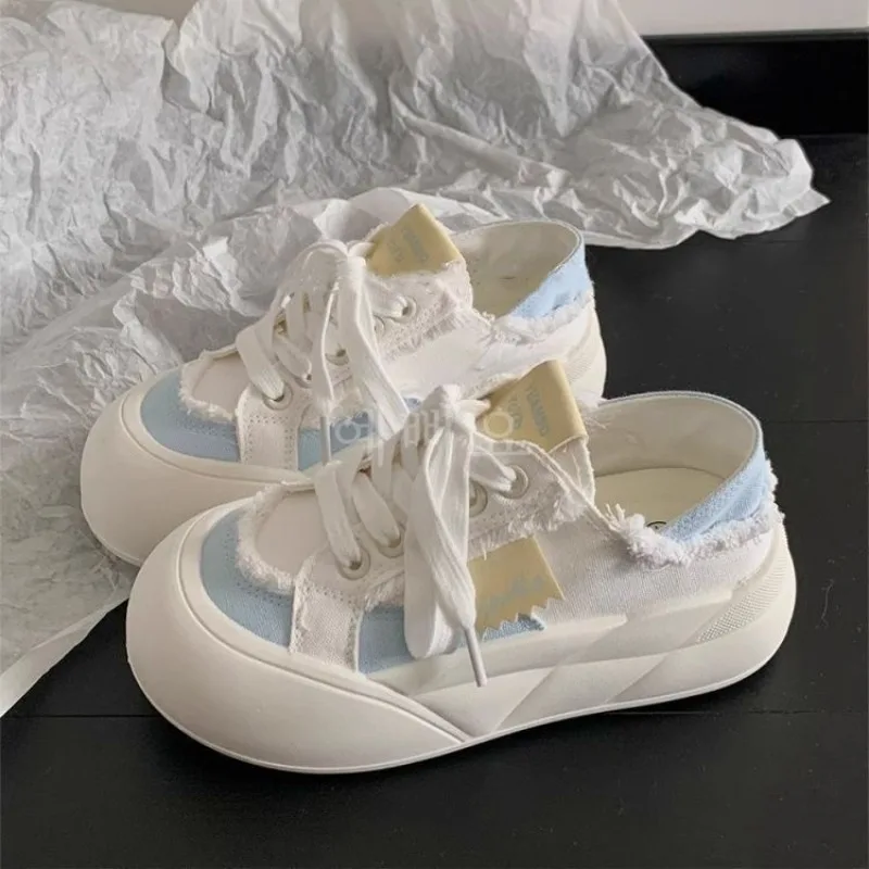 Women's Platform Canvas Sneakers - New Summer Collection, Lightweight & Breathable White Shoes, Versatile Student Style
Women's Platform Canvas Sneakers - New Summer Collection, Lightweight & Breathable White Shoes, Versatile Student Style