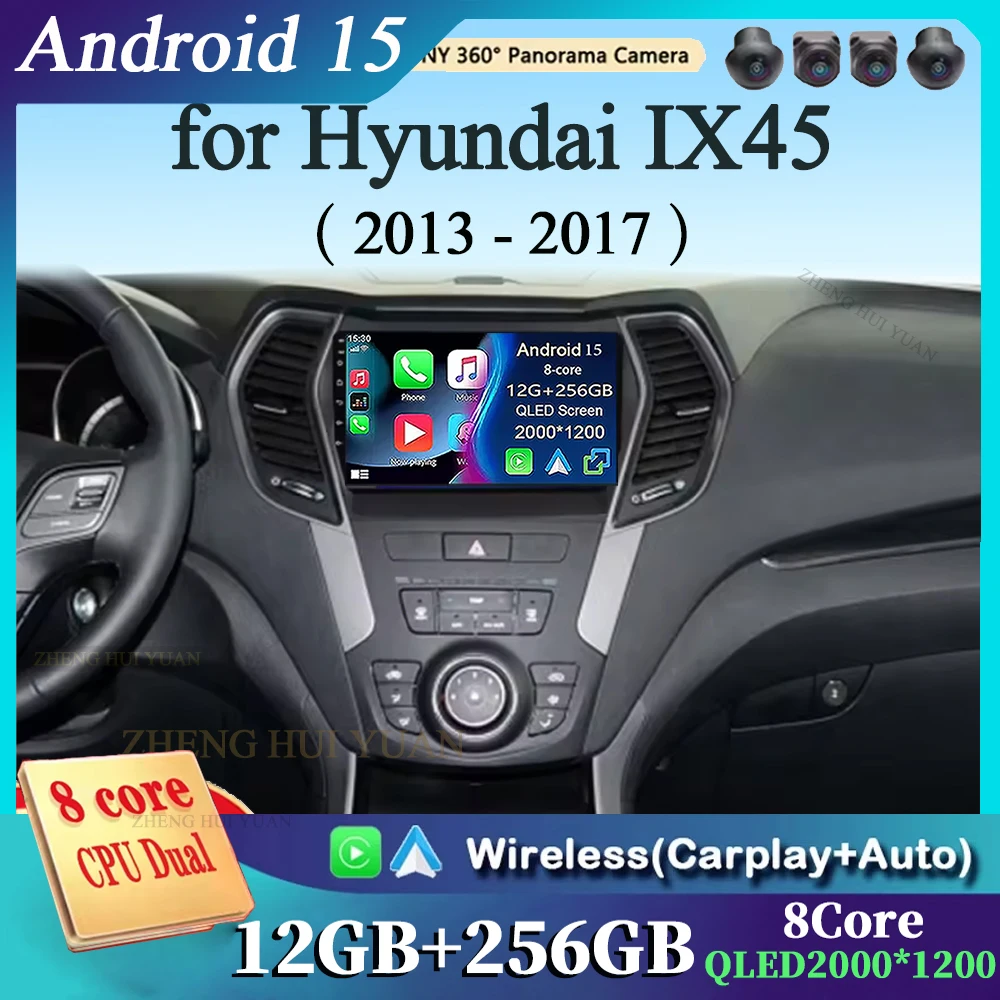 9 Inch 2 Din Android Car Radio for Hyundai IX45 Santa Fe 2013 2014 2015 2016 2017 Car Stereo Android Auto Carplay Navigation GPS
9 Inch 2 Din Android Car Radio for Hyundai IX45 Santa Fe 2013 2014 2015 2016 2017 Car Stereo Android Auto Carplay Navigation GPS