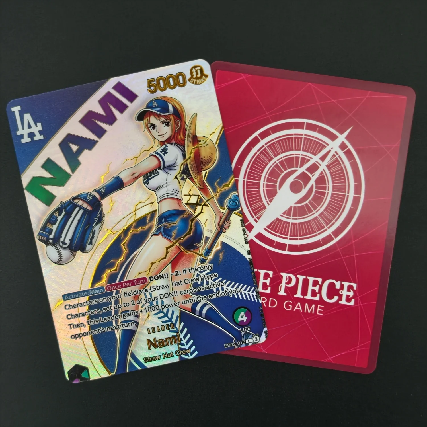 DIY OPCG ONE PIECE CARD Monkey.D.Luffy NAMI ACE (Dodgers x ONE PIECE) EB02-010 One Piece Promotion Anime English Cards Foil
DIY OPCG ONE PIECE CARD Monkey.D.Luffy NAMI ACE (Dodgers x ONE PIECE) EB02-010 One Piece Promotion Anime English Cards Foil