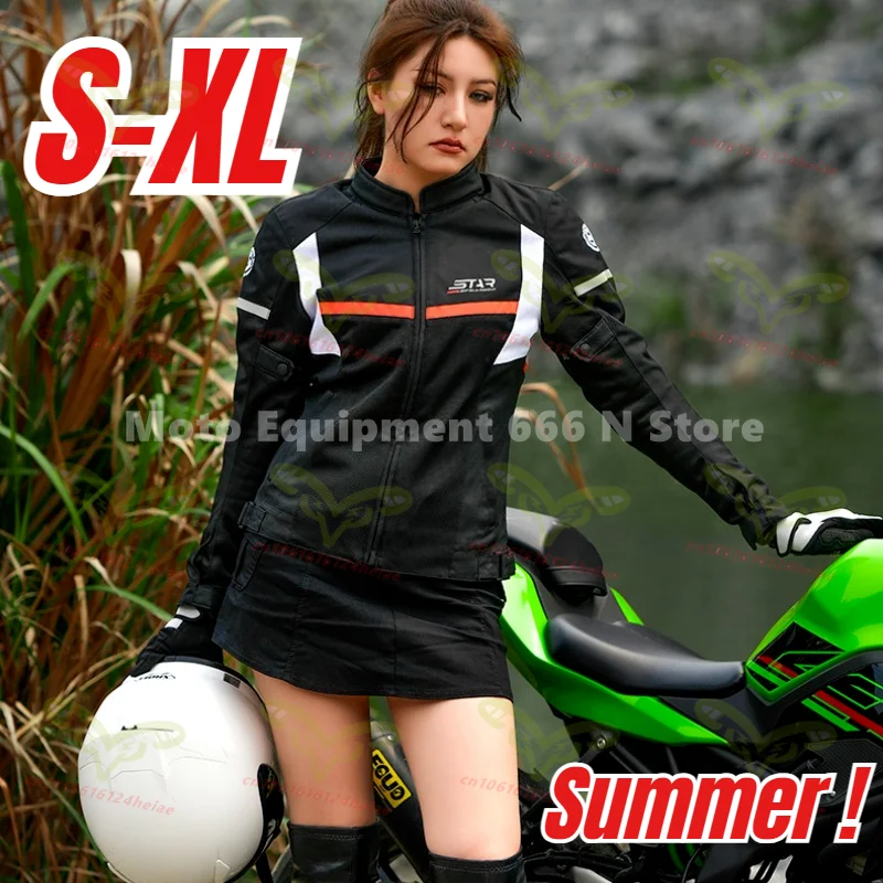 SFK Summer Women's Motorcycle Riding Jacket Mesh Breathable Anti Fall Racing Clothing with CE Protective Equipment
SFK Summer Women's Motorcycle Riding Jacket Mesh Breathable Anti Fall Racing Clothing with CE Protective Equipment