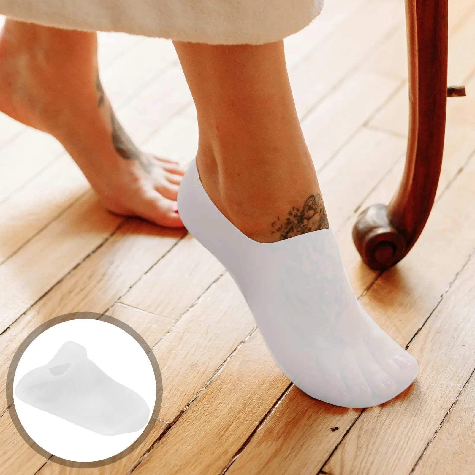 3Pairs Silicone Socks for Foot Care Gel Lotion Absorbing Socks Softening Calluses Cracked Heels Rejuvenating Foot Treatment Spa
3Pairs Silicone Socks for Foot Care Gel Lotion Absorbing Socks Softening Calluses Cracked Heels Rejuvenating Foot Treatment Spa