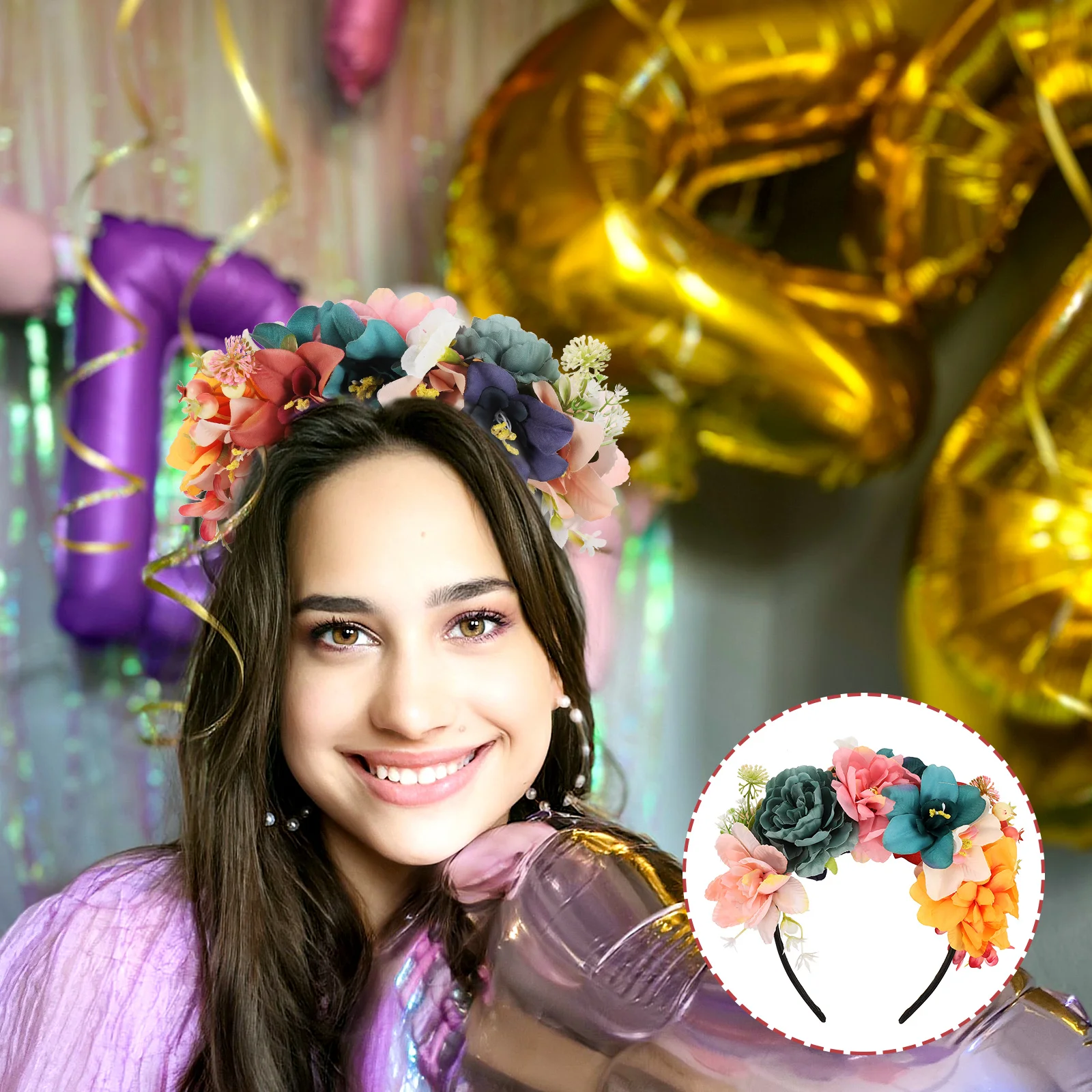 Vivid Simulation Flower Headband Fake Floral Hairband For Women Wedding Bridal Bridesmaid Party Decoration Wreath Headdress
Vivid Simulation Flower Headband Fake Floral Hairband For Women Wedding Bridal Bridesmaid Party Decoration Wreath Headdress